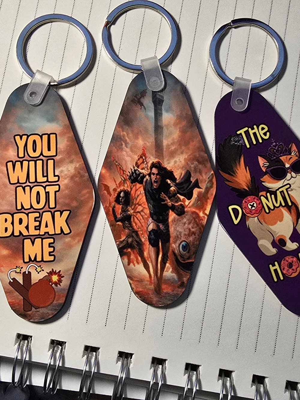 Dungeon Crawler Carl Keychains Set Of 3.